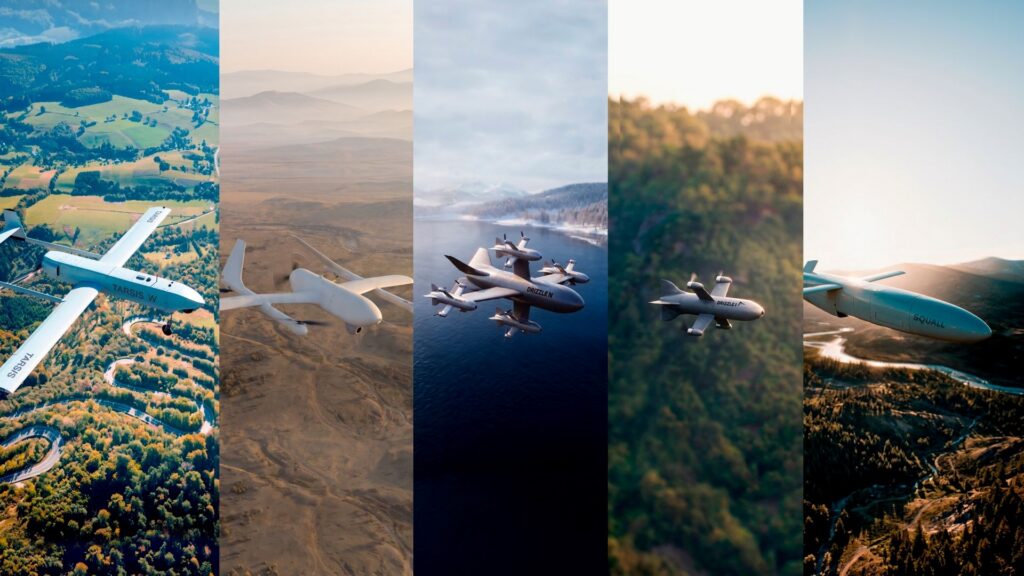 Composición fotográfica con los drones (UAS) de Indra Group